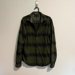 Aeropostale Shirt Jacket Green Plaid - Casual Button-Up Jacket, Men's Plaid